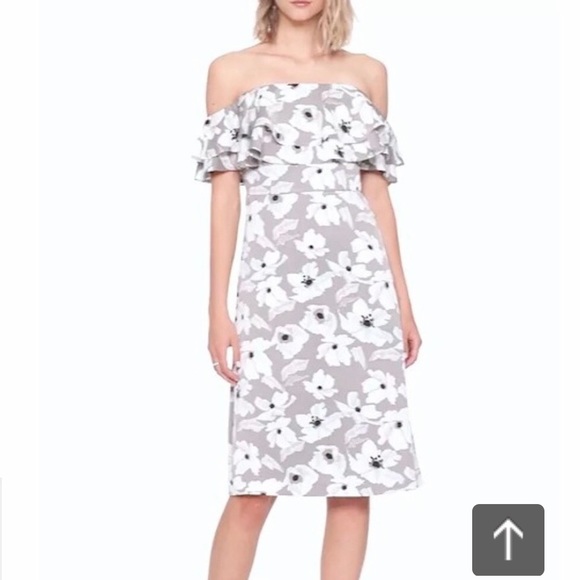 banana republic off the shoulder dress
